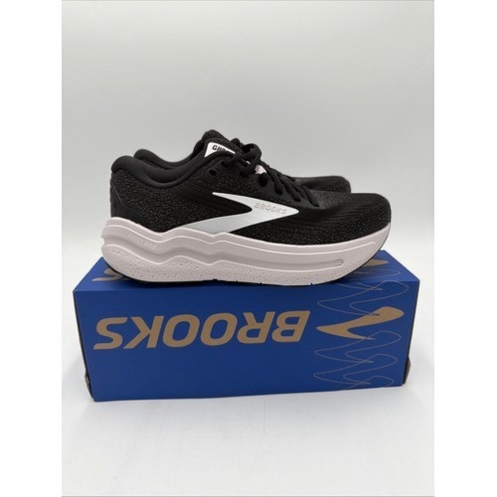 Brooks Women's Ghost Max 2 Running Shoes Black White Orchid Ice Size 7.5 NWB - Picture 2 of 10